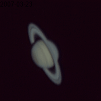 Saturn Opposition 2007 WebCam ToUCam 740